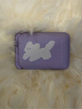 Authentic K-pop Korean Lavender iPhone Rabbit Card Wallet Case